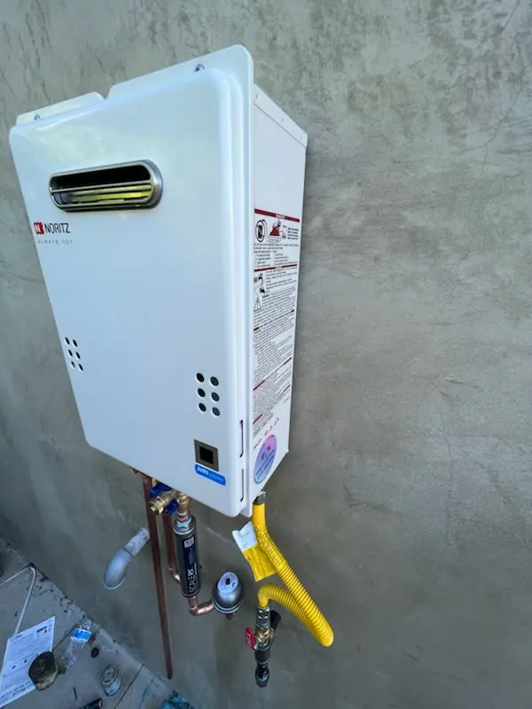 Tankless water heater installation for Weston Hills homes